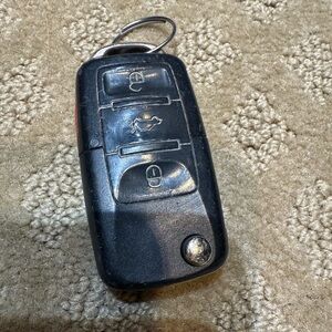 Volkswagen Flip Key Fob 3 Button Remote Early VW Key For Parts / Shell Only